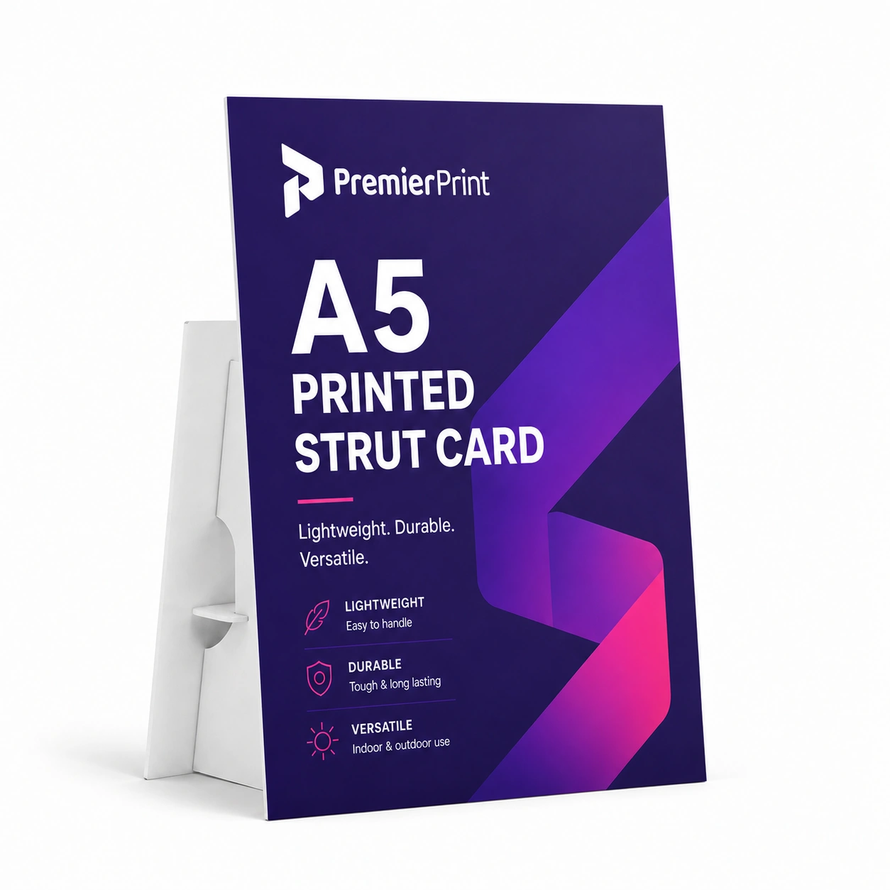 A5 Printed Strut Card