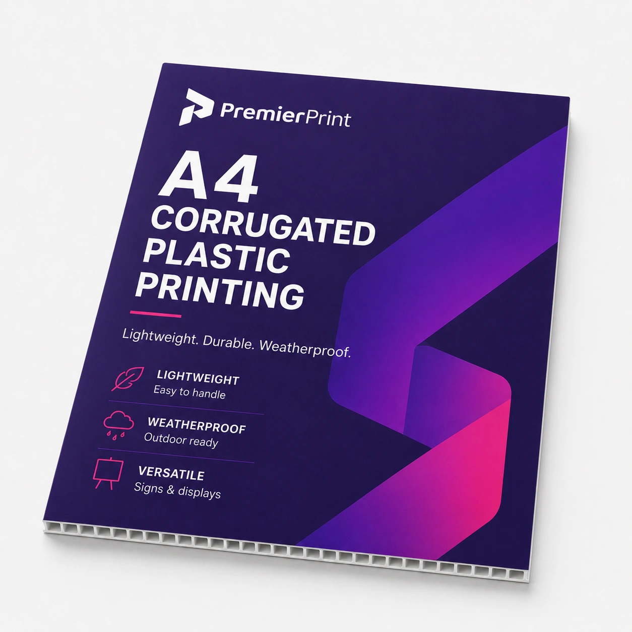 A4 Corrugated Plastic Printing