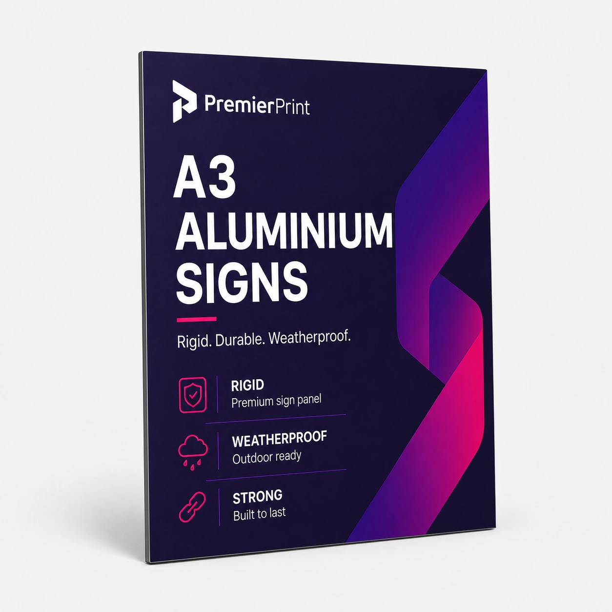 A3 Aluminium Signs