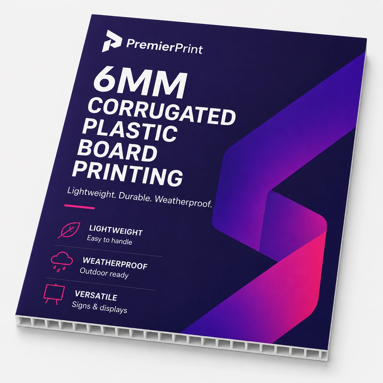 6mm Corrugated Plastic Board Printing