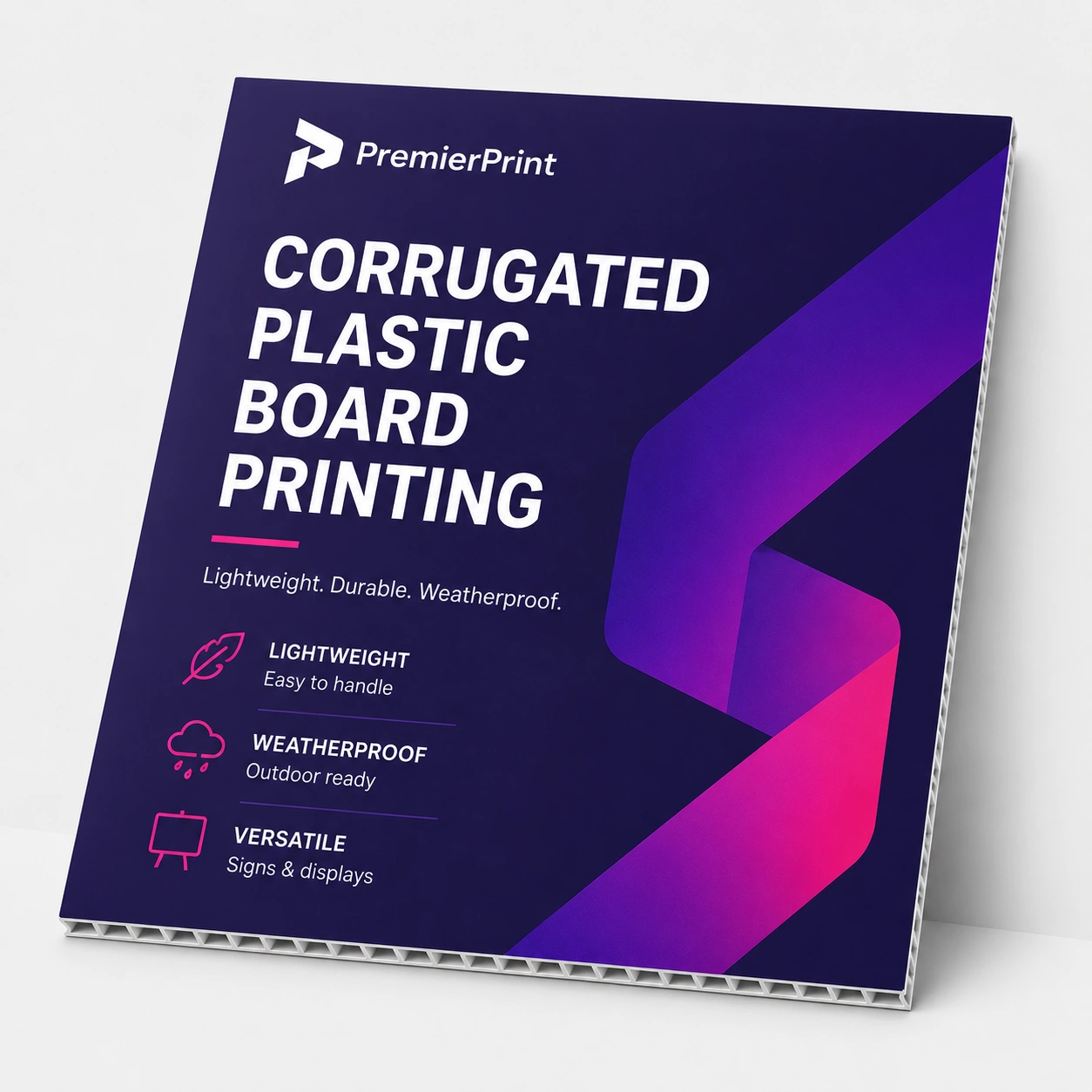 Corrugated Plastic Board Printing