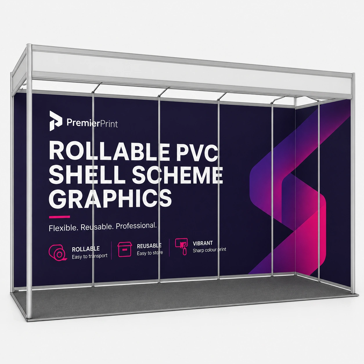 Rollable PVC Shell Scheme Graphics