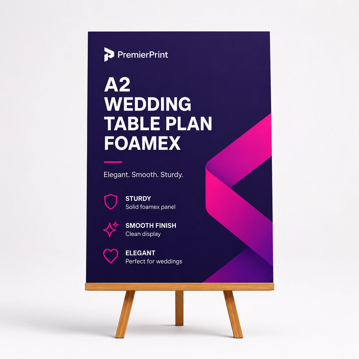 A2 Wedding Table Plan Foamex