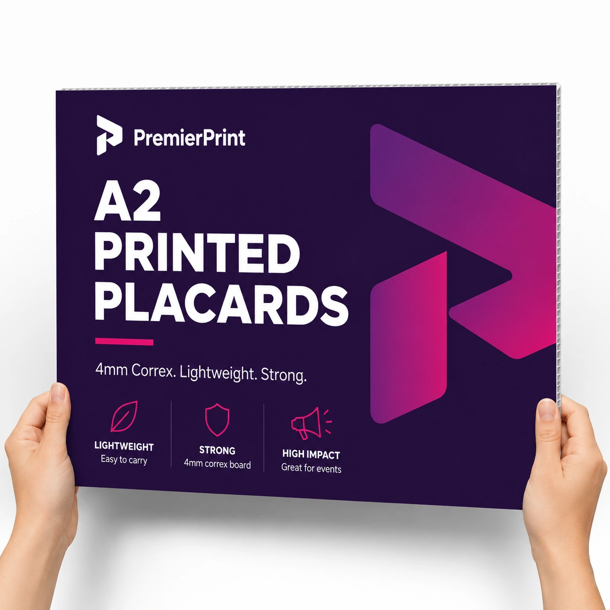 Printed Placards 4mm Correx - A2