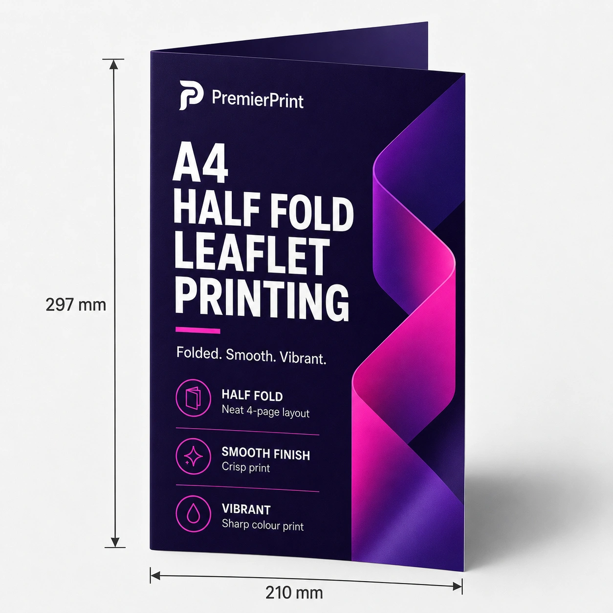 A4 Half Fold Leaflets